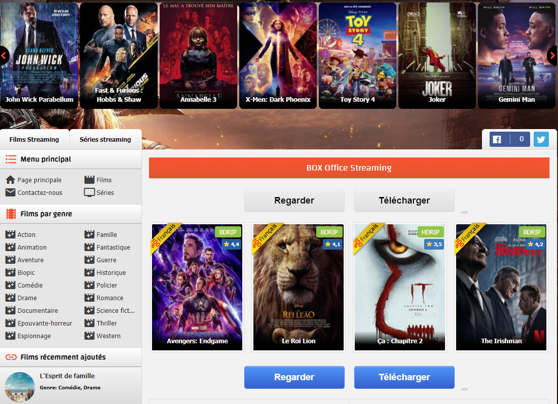 Comment télécharger un film sur un site de Streaming Univers Streaming